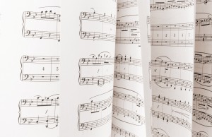 Close Up of Music Score