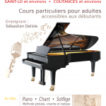 Affiche Cours de Piano et de Chant à Coutances et Saint-Lô - Sébastien Delisle